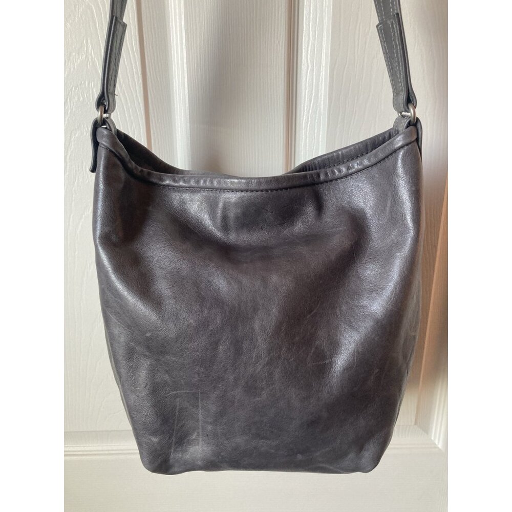 Rough And Tumble Custom Crossbody Shoulder Bag Purse Pure Grey Leather